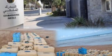 القيادة الجهوية للدرك الملكي بالجديدة تُحبط محاولة للتهريب الدولي للمخدرات بشاطئ دوار شتوكة التابع لجماعة أولاد عيسى